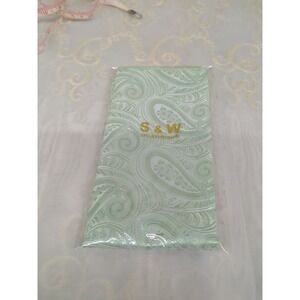 S&W Brown Paisley Pocket Square